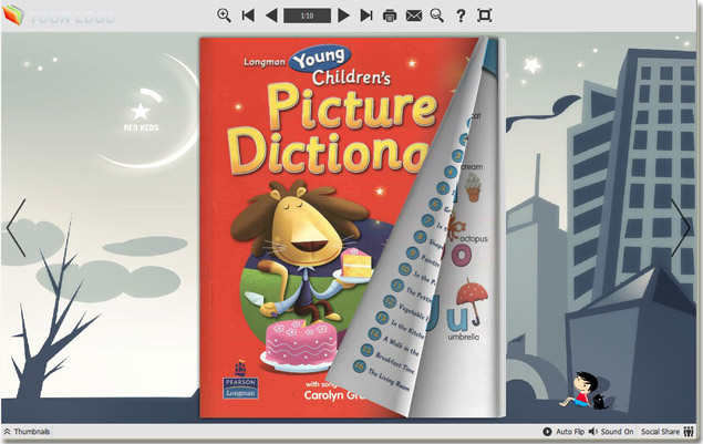 new style digital book screen shot