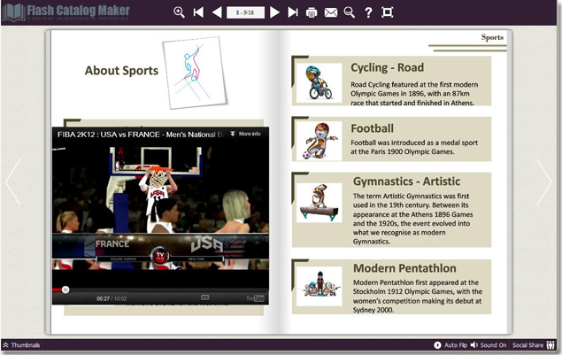 make olympic book with catalog maker 