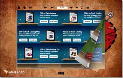 page flipping catalog made by pdf to flash catalog professional