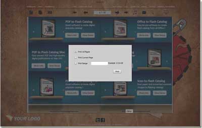 print page flipping catalog easily
