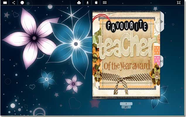 page flipping flash e-card