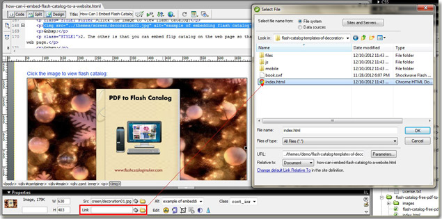easily embed flash catalog to web page