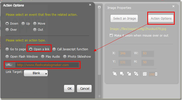 define added image of flash catalog