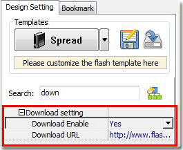 input download URL to flash catalog