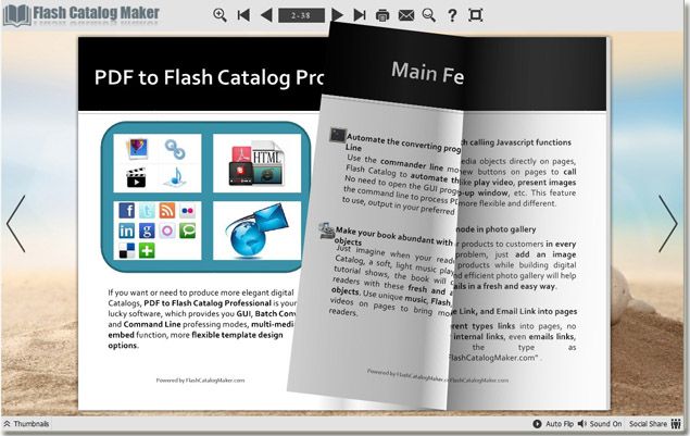 flash catalog with using neat template