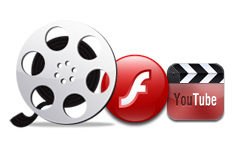 Add corporate video, products show movie, etc into flash catalog