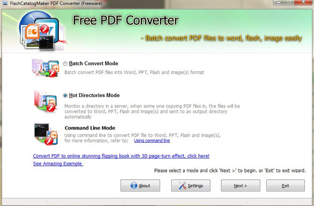 FlashCatalogMaker Free PDF Converter screenshot