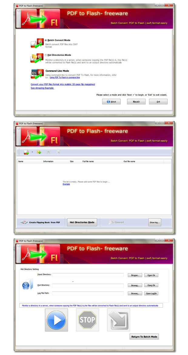 Windows 7 Free PDF to Flash 1.1 full