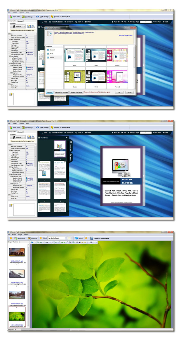 office to flash catalog screenshot