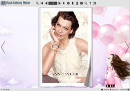 flash catalog templates - beautiful girl style