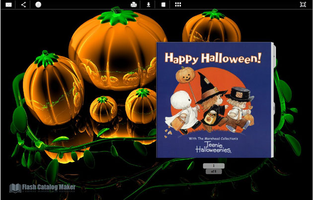 Flash Catalog Templates Halloween Style screenshot