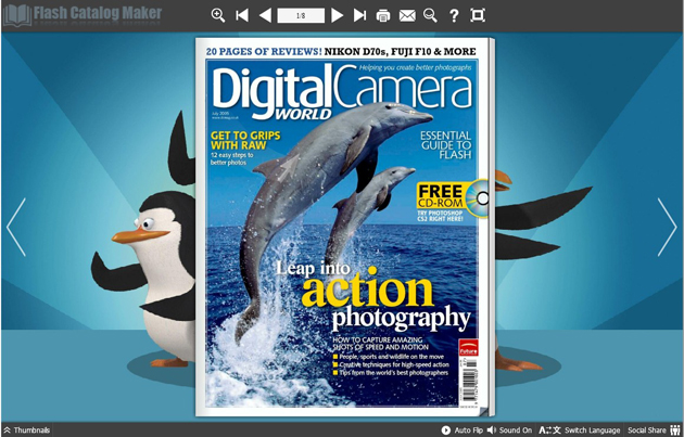 Flash Catalog Templates of Penguin Style screenshot